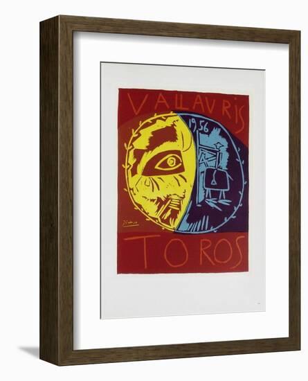 AF 1956 - Toros en Vallauris-Pablo Picasso-Framed Collectable Print