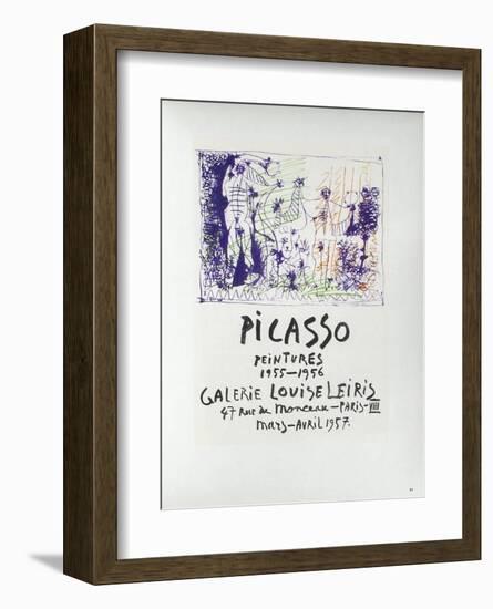 AF 1957 - Galerie Louise Leiris-Pablo Picasso-Framed Collectable Print