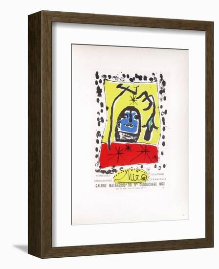 AF 1957 - Galerie Matarasso-Joan Miro-Framed Collectable Print