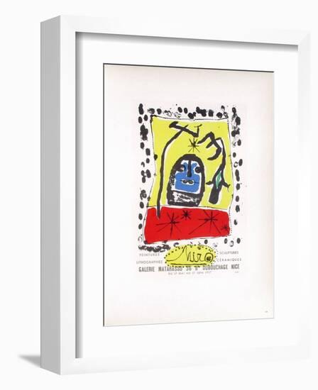 AF 1957 - Galerie Matarasso-Joan Miro-Framed Collectable Print