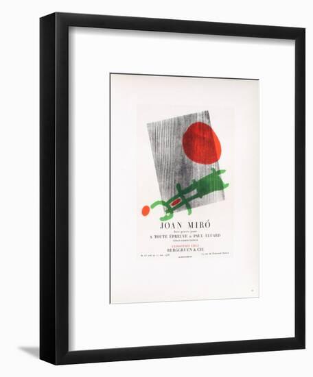 AF 1958 - Berggruen Et Cie-Joan Miro-Framed Collectable Print