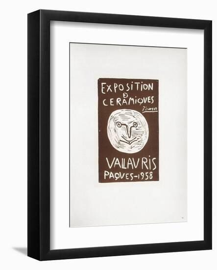 AF 1958 - Céramiques Pâques 1958-Pablo Picasso-Framed Collectable Print