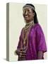 Afar Girl from Sultanate of Tadjoura Wears Exotic Gold Jewellery for Marriage-Nigel Pavitt-Stretched Canvas