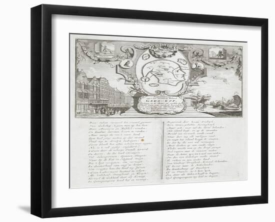 Afbeeldinge Van't Zeer Vermaarde Eiland Geks-Kop, Amsterdam, 1720-null-Framed Giclee Print