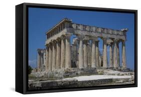 Afea Temple, Aegina, Saronic Islands, Greek Islands, Greece-Rolf Richardson-Framed Stretched Canvas