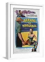 Affair in Havana, John Cassavetes, Sara Shane, Raymond Burr, 1957-null-Framed Art Print