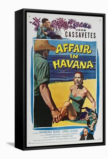 Affair in Havana, John Cassavetes, Sara Shane, Raymond Burr, 1957-null-Framed Stretched Canvas