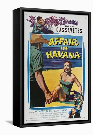 Affair in Havana, John Cassavetes, Sara Shane, Raymond Burr, 1957-null-Framed Stretched Canvas