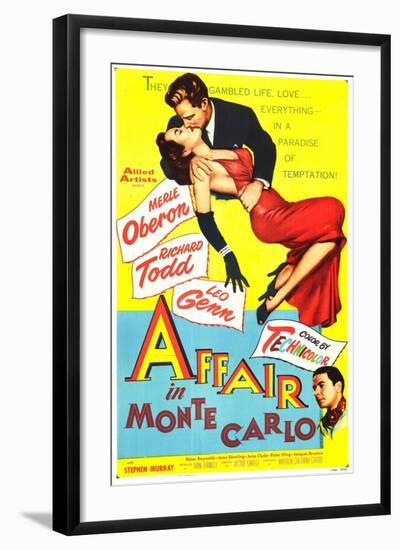 Affair in Monte Carlo-null-Framed Art Print