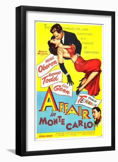 Affair in Monte Carlo-null-Framed Art Print