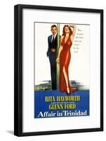 Affair in Trinidad, Glenn Ford, Rita Hayworth, 1952-null-Framed Art Print