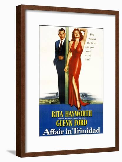 Affair in Trinidad, Glenn Ford, Rita Hayworth, 1952-null-Framed Art Print