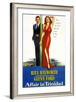 Affair in Trinidad, Glenn Ford, Rita Hayworth, 1952-null-Framed Art Print