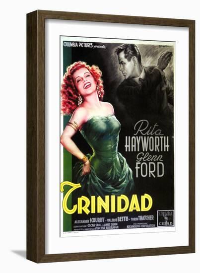 Affair in Trinidad, Italian Movie Poster, 1952-null-Framed Art Print