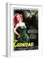 Affair in Trinidad, Italian Movie Poster, 1952-null-Framed Art Print