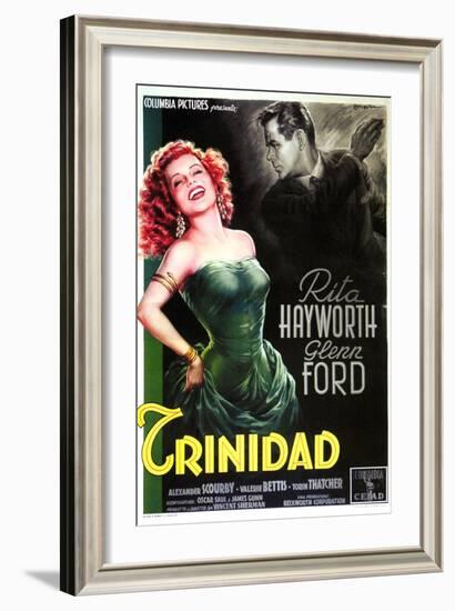 Affair in Trinidad, Italian Movie Poster, 1952-null-Framed Art Print