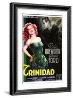 Affair in Trinidad, Italian Movie Poster, 1952-null-Framed Art Print