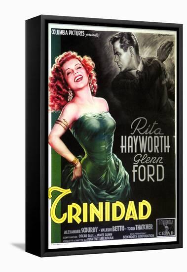 Affair in Trinidad, Italian Movie Poster, 1952-null-Framed Stretched Canvas