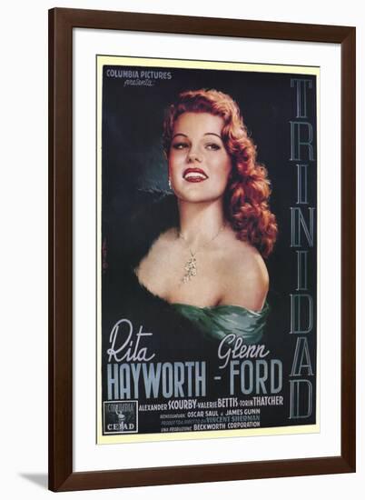 Affair in Trinidad, Italian Movie Poster, 1952-null-Framed Premium Giclee Print