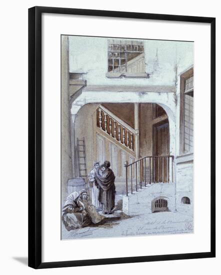 Affair of Poisons, Entrance to Marie-Madeleine D'Aubray, Marquise De Brinvilliers' Building-null-Framed Giclee Print