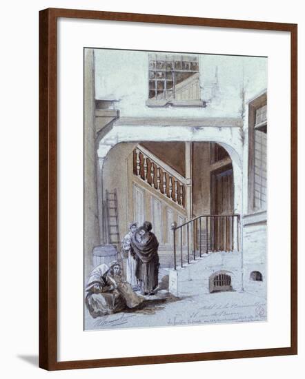 Affair of Poisons, Entrance to Marie-Madeleine D'Aubray, Marquise De Brinvilliers' Building-null-Framed Giclee Print