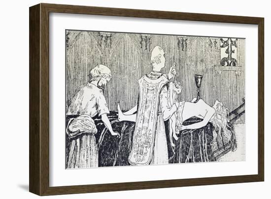 Affair of the Poisons, Black Mass of Abbot Guibourg-null-Framed Giclee Print