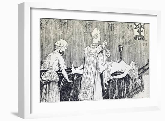 Affair of the Poisons, Black Mass of Abbot Guibourg-null-Framed Giclee Print