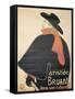 Affiche : Aristide Bruant dans son cabaret.-Henri de Toulouse-Lautrec-Framed Stretched Canvas