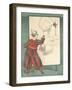 Affiche Clown portraitiste-null-Framed Giclee Print