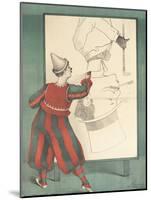 Affiche Clown portraitiste-null-Mounted Giclee Print