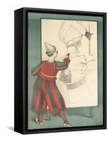 Affiche Clown portraitiste-null-Framed Stretched Canvas