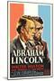 Affiche du film " Abraham Lincoln " by D.W. Griffith with Walter Huston, 1930 (photo)-null-Mounted Photo