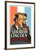 Affiche du film " Abraham Lincoln " by D.W. Griffith with Walter Huston, 1930 (photo)-null-Framed Photo