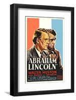 Affiche du film " Abraham Lincoln " by D.W. Griffith with Walter Huston, 1930 (photo)-null-Framed Photo