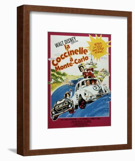 Affiche Du Film "La Coccinelle a Monte Carlo" 1977-null-Framed Photo