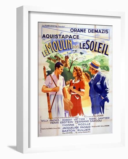 Affiche Du Film Le Moulin Dans Le Soleil De Marcdidier 1938-null-Framed Photo