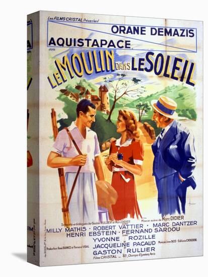 Affiche Du Film Le Moulin Dans Le Soleil De Marcdidier 1938-null-Stretched Canvas