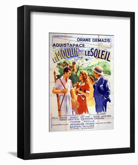 Affiche Du Film Le Moulin Dans Le Soleil De Marcdidier 1938-null-Framed Photo