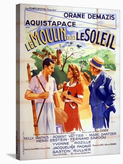 Affiche Du Film Le Moulin Dans Le Soleil De Marcdidier 1938-null-Stretched Canvas