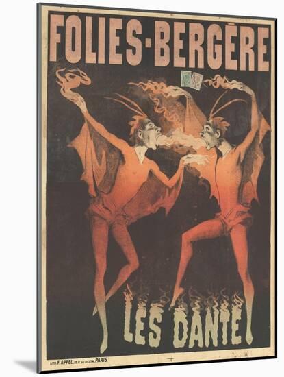 Affiche Folies-Bergères : les Dante-null-Mounted Giclee Print