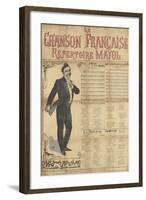 Affiche La chanson française, répertoire Mayol-null-Framed Giclee Print