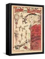 Affiche  la foire théâtre des Lilliputiens-null-Framed Stretched Canvas