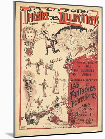 Affiche  la foire théâtre des Lilliputiens-null-Mounted Giclee Print