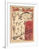 Affiche  la foire théâtre des Lilliputiens-null-Framed Giclee Print