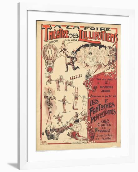 Affiche  la foire théâtre des Lilliputiens-null-Framed Giclee Print