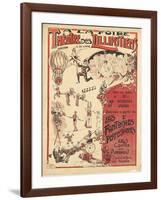 Affiche  la foire théâtre des Lilliputiens-null-Framed Giclee Print