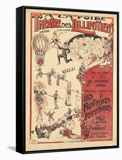 Affiche  la foire théâtre des Lilliputiens-null-Framed Stretched Canvas