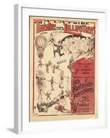 Affiche  la foire théâtre des Lilliputiens-null-Framed Giclee Print