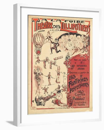 Affiche  la foire théâtre des Lilliputiens-null-Framed Giclee Print