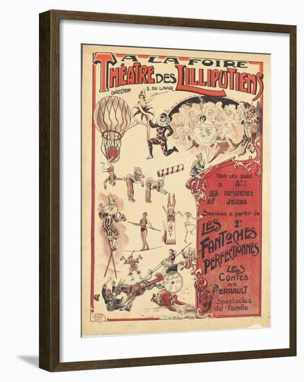 Affiche  la foire théâtre des Lilliputiens-null-Framed Giclee Print